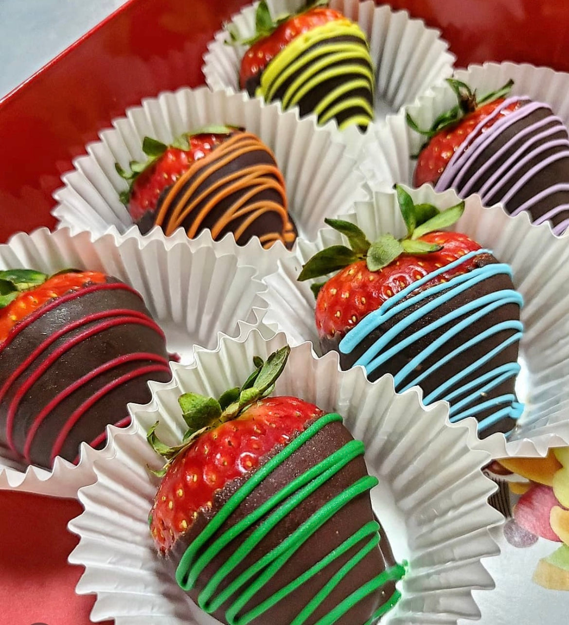 Pop of Color Strawberries